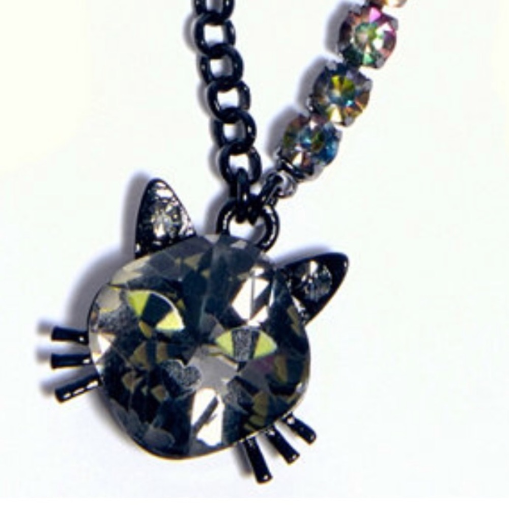 Betsey Johnson Halloween Cat Pendant Necklace - Picture 2 of 7